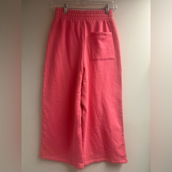 Zara Women's Wide Leg Cropped Soft Cotton Lined Casual Active Pants Sz: S - Picture 5 of 8